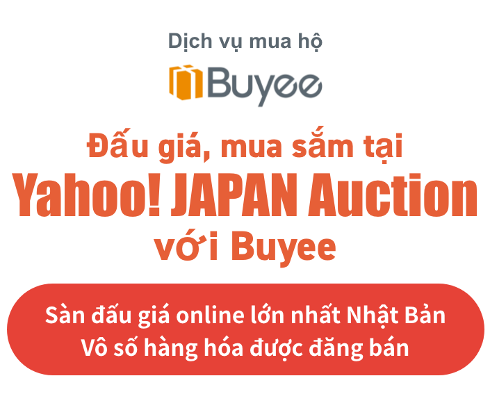 Buyee hỗ trợ khách hàng quốc tế tham gia đấu giá trực tiếp trên sàn đấu giá lớn nhất nước Nhật - Yahoo! JAPAN Auction, nơi bạn có thể tìm thấy bất kỳ thứ gì với mức giá rất hời.