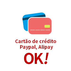 Cartão de crédito Paypal,Alipay OK!