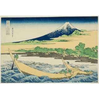 葛飾北斎「富嶽三十六景」東海道江尻田子の浦略図
