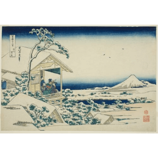 葛飾北斎「富嶽三十六景」礫川雪ノ且