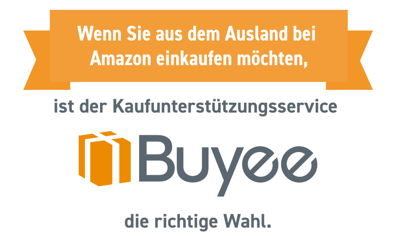 Wenn Sie aus dem Ausland bei Amazon einkaufen möchten, ist der Kaufunterstützungsservice Buyee die richtige Wahl.