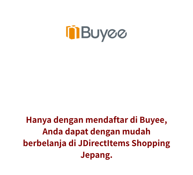 Layanan Dukungan Pembelian Buyee Jika Anda berbelanja di JDirectItems Shopping, gunakan Buyee Hanya dengan mendaftar di Buyee, Anda dapat dengan mudah berbelanja di JDirectItems Shopping Jepang.