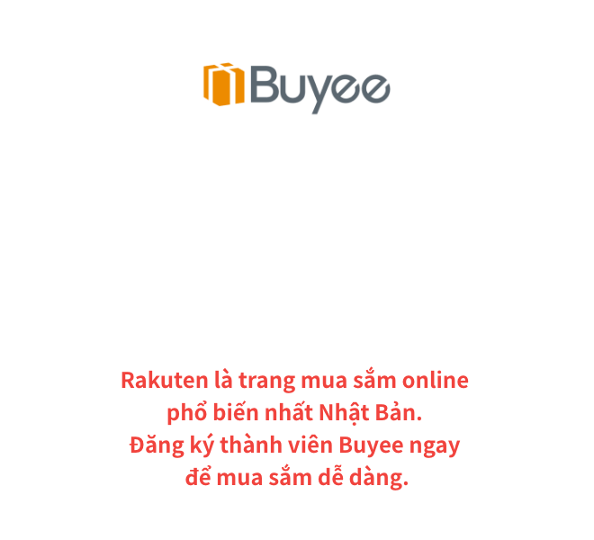 Rakuten - trang giao dịch hàng hóa online lớn nhất Nhật Bản. Với Buyee, bạn có thể mua sắm trên Rakuten một cách dễ dàng.