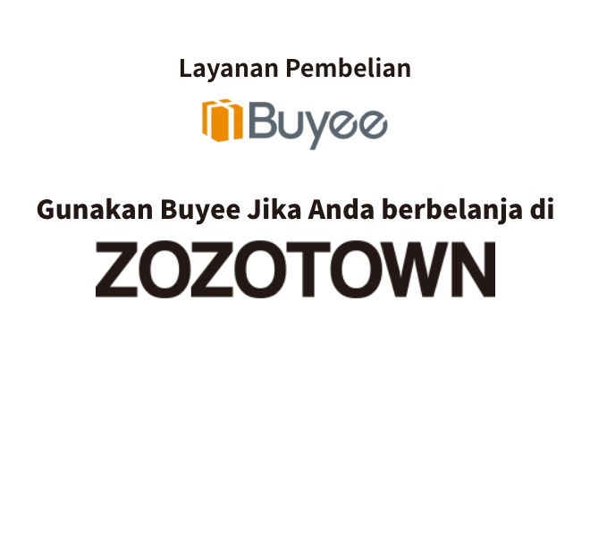 Layanan Pembelian Buyee. Gunakan Buyee Jika Anda berbelanja di ZOZOTOWN. ZOZOTOWN adalah situs belanja fashion online terbesar di Jepang. Cukup mendaftar di Buyee dan Anda dapat berbelanja dari ZOZOTOWN di Jepang.