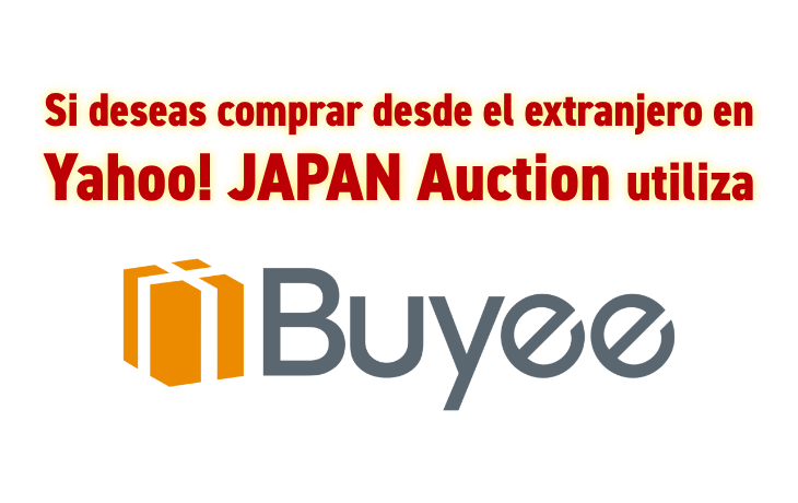 Si deseas comprar desde el extranjero en Yahoo! JAPAN Auction Subastas utiliza Buyee.