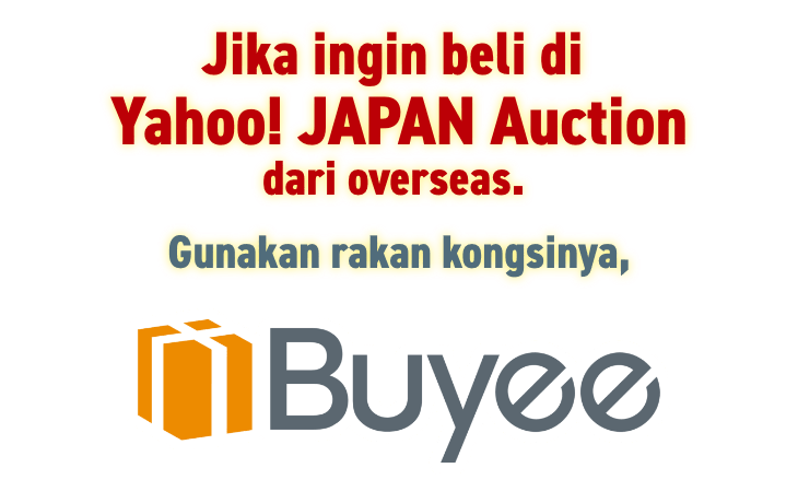 Gunakan Buyee - rakan kongsi Yahoo! JAPAN Auction jika beli dari overseas