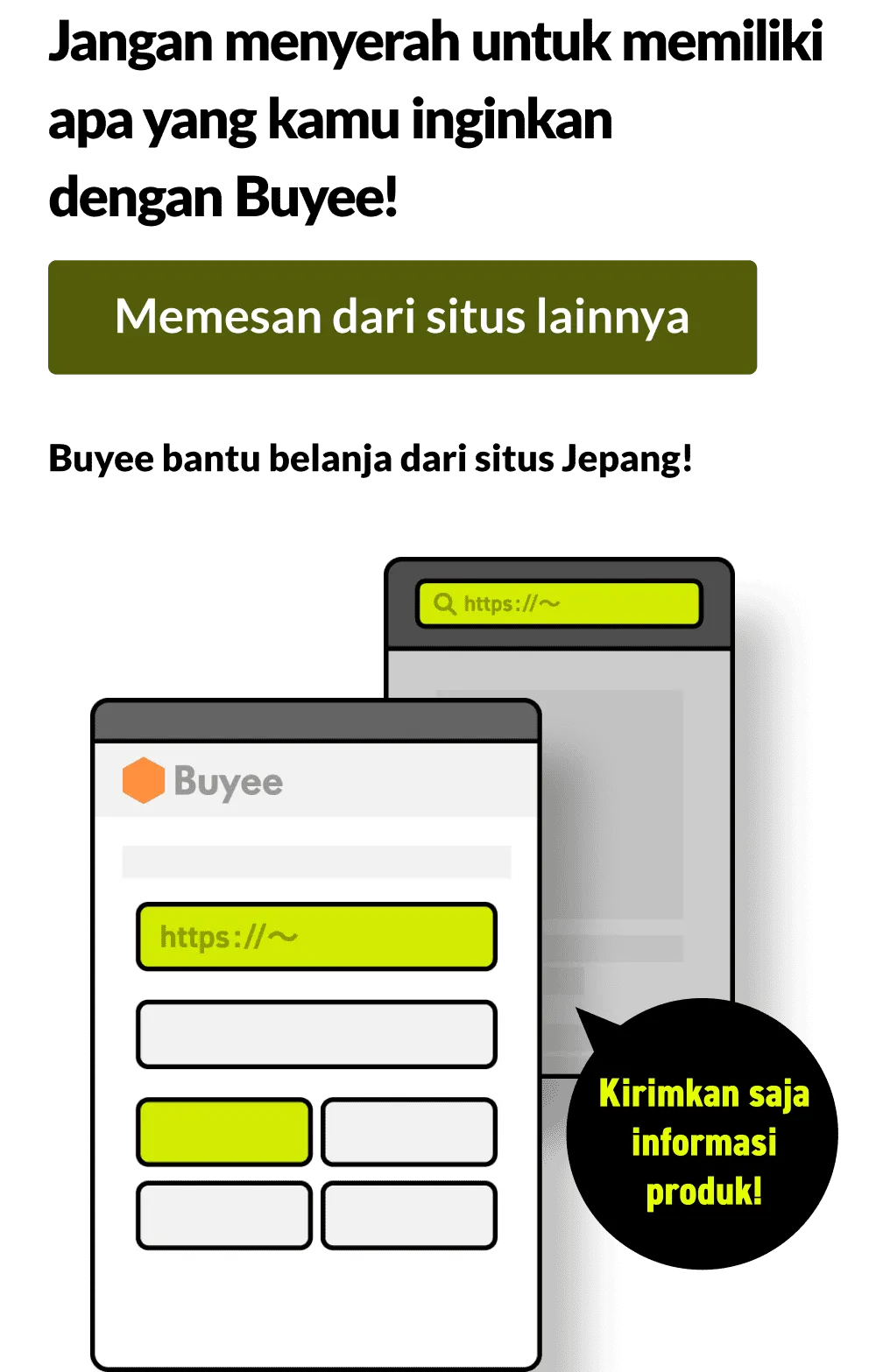 Kirim saja URL dan info produk!
