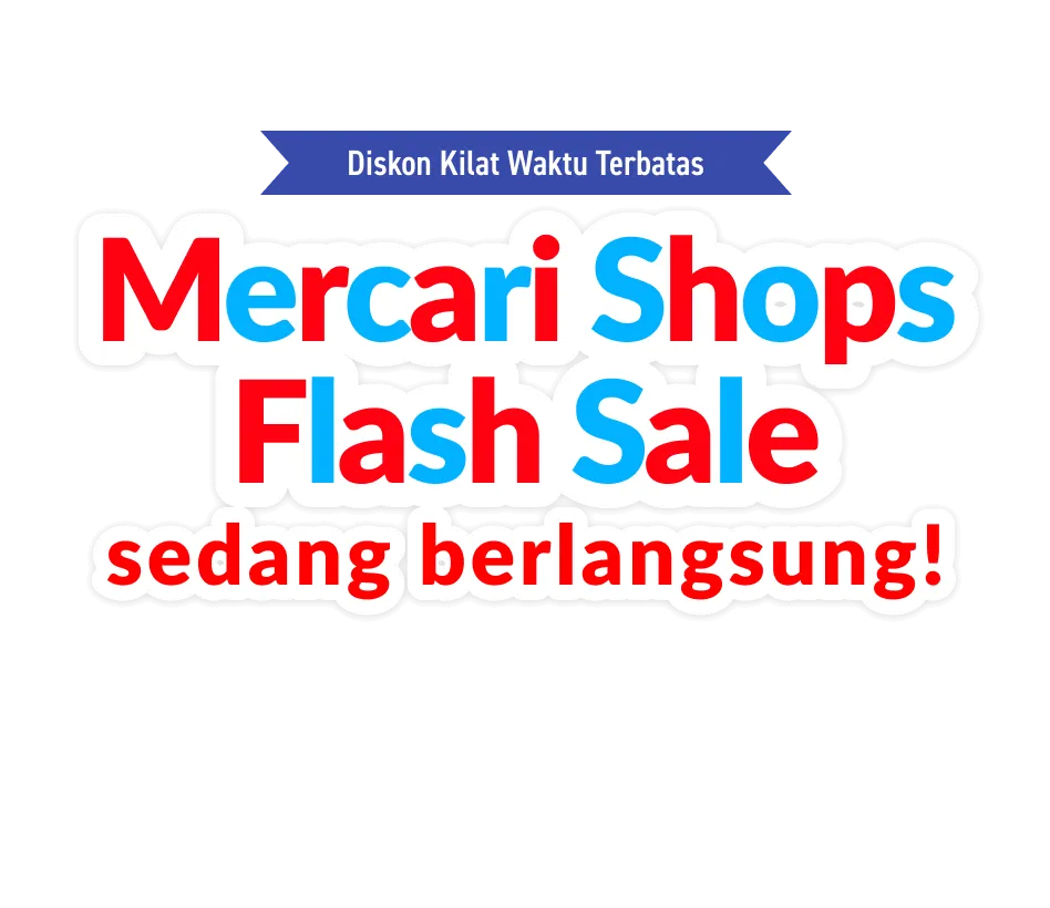 Mercari Shops Flash Sale sedang berlangsung!