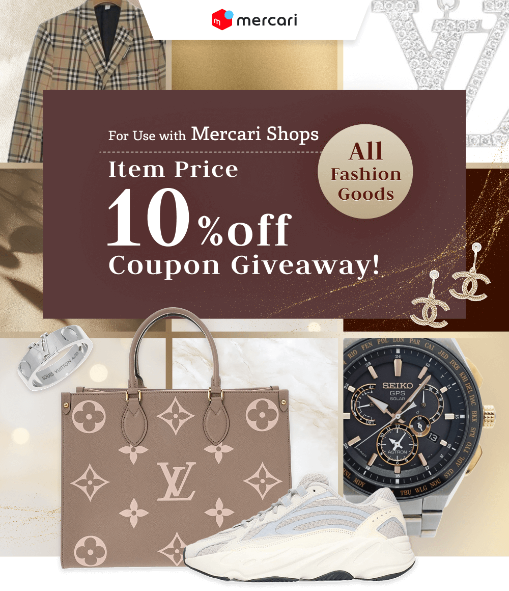 For Use with Mercari Shops 10% OFF All Fashion Goods