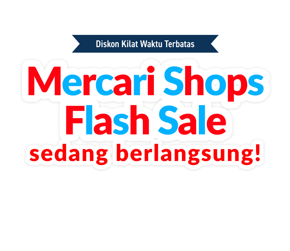 Mercari Shops Flash Sale sedang berlangsung!