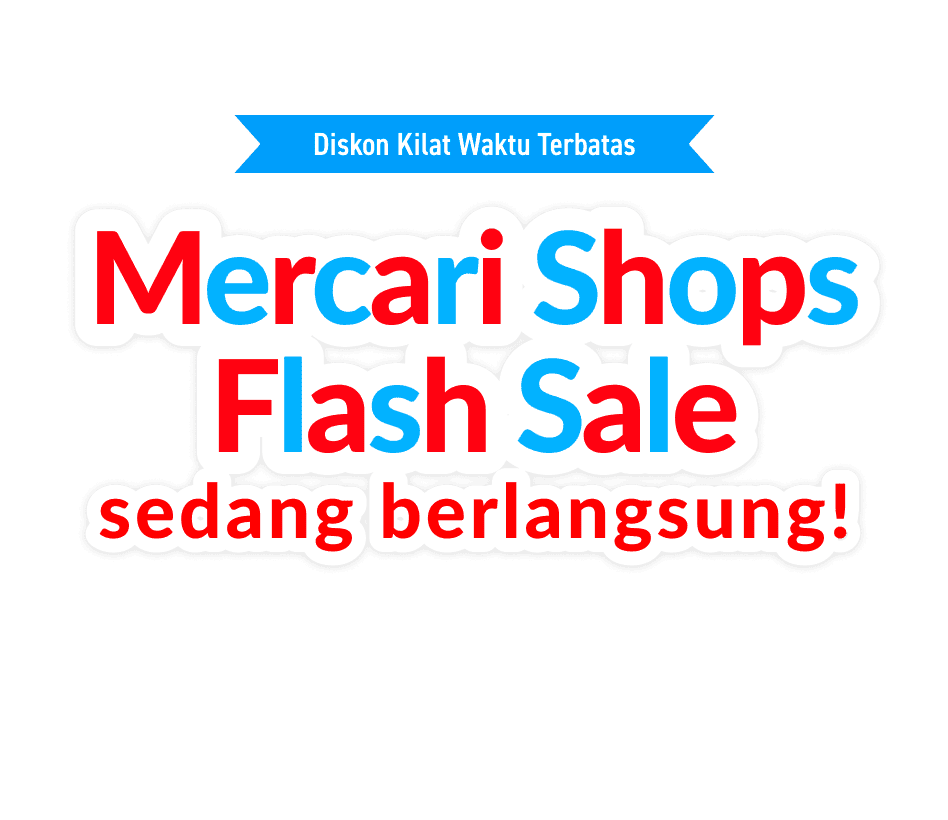 Mercari Shops Flash Sale sedang berlangsung!