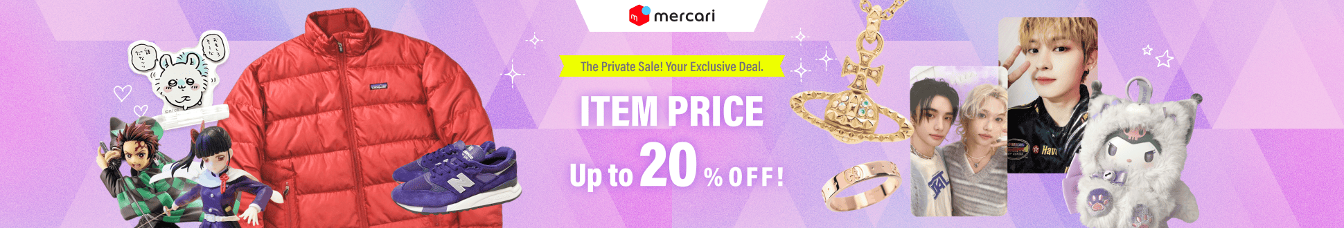 The Private Sale!Your Exclusive Deal. Up to 20% OFF the Product Price!