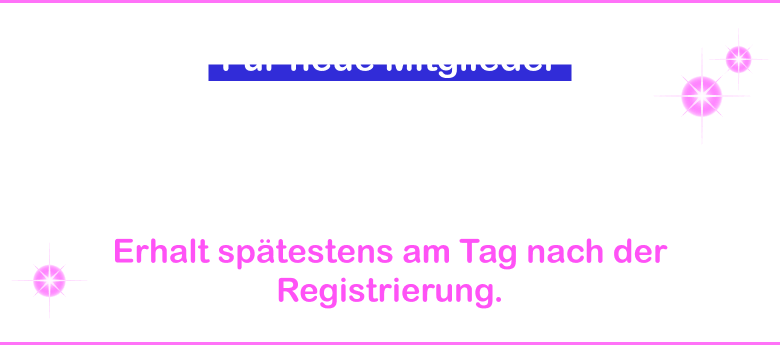 Für neue Mitglieder Gutschein für kostenlosen internationalen Versand! Erhalt spätestens am Tag nach der Registrierung.