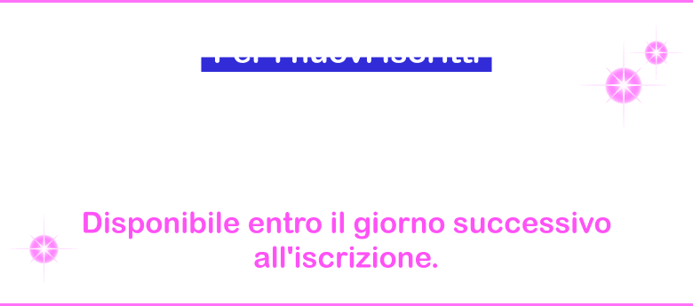 Per i nuovi iscritti Spedizione internazionale gratuita – Coupon! Disponibile entro il giorno successivo all'iscrizione.