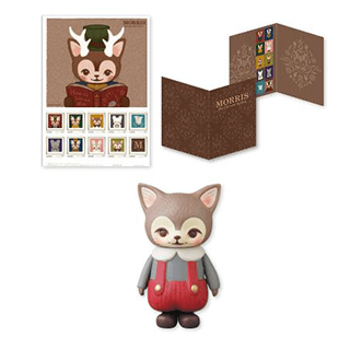 KITTY MORRIS Doll and Stamp Set (Red)
